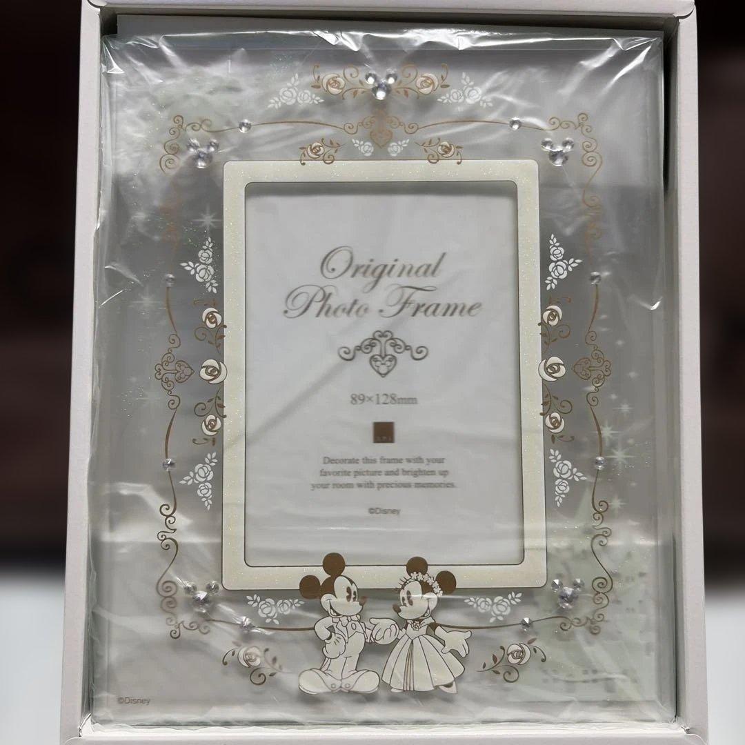 美品‼️未使用ディズニーミッキー ミニー ウエディングフォトフレーム