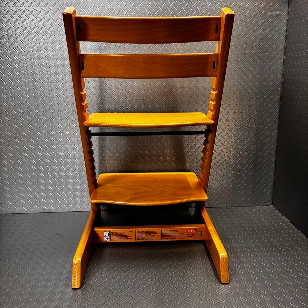 美品】STOKKE トリップトラップ シリアル4 ナチュラル ハイチェア