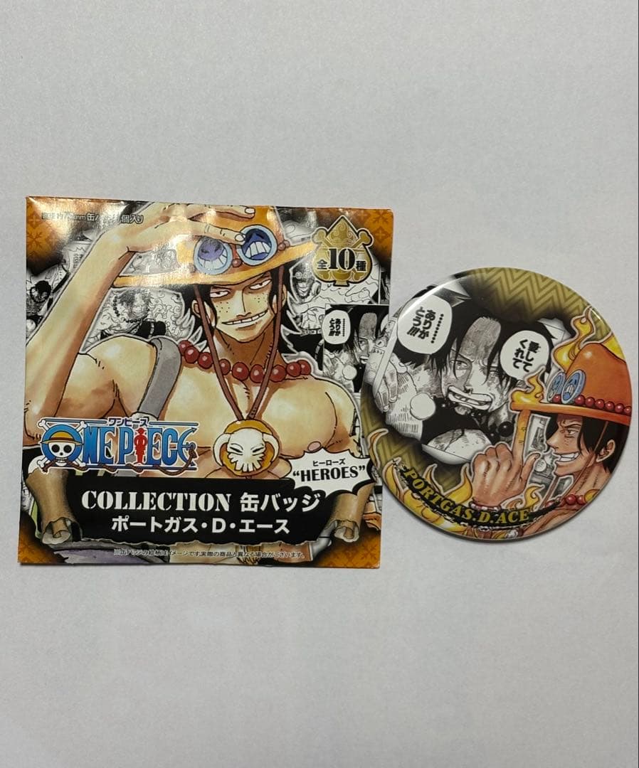 ONE PIECE ポートガス・D・エース 缶バッジ - メルカリ
