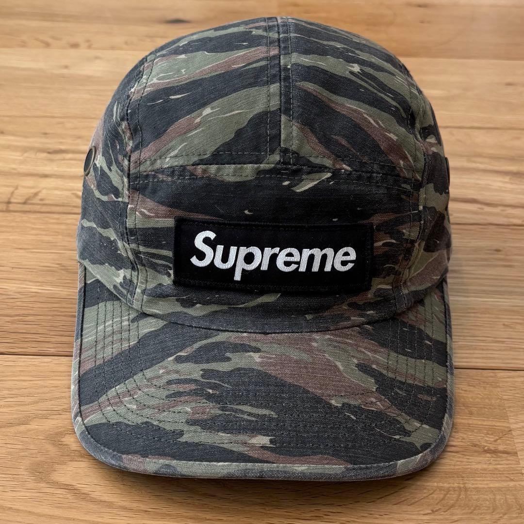 希少 Supreme Military Camp Cap 24SS タイガーカモ - メルカリ