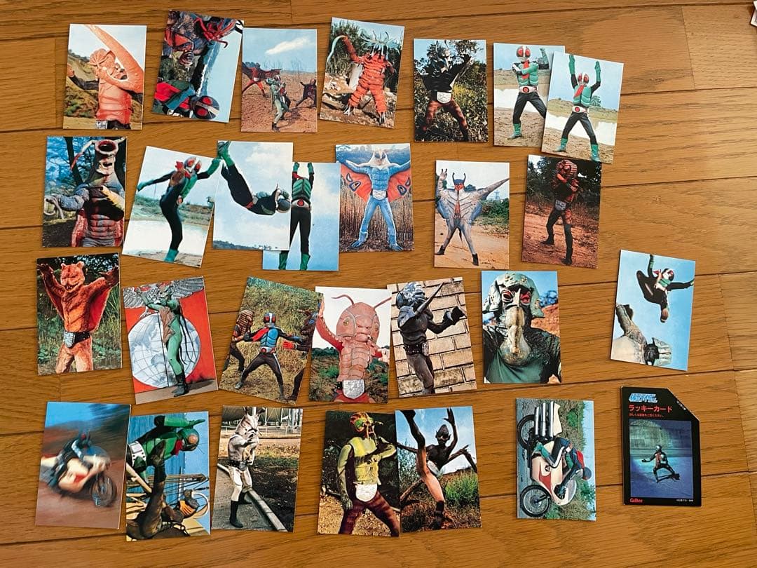 1999年復刻版 カルビー 仮面ライダーチップス カードセット ラッキー