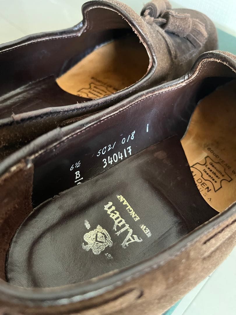 Aldenオールデン 34041F スエード タッセルローファー 6.5D