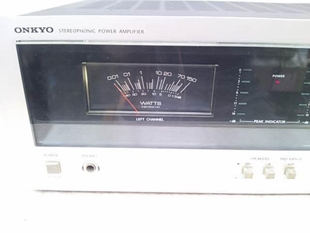 ONKYOパワーアンプ M9900 大型パワーメーター付