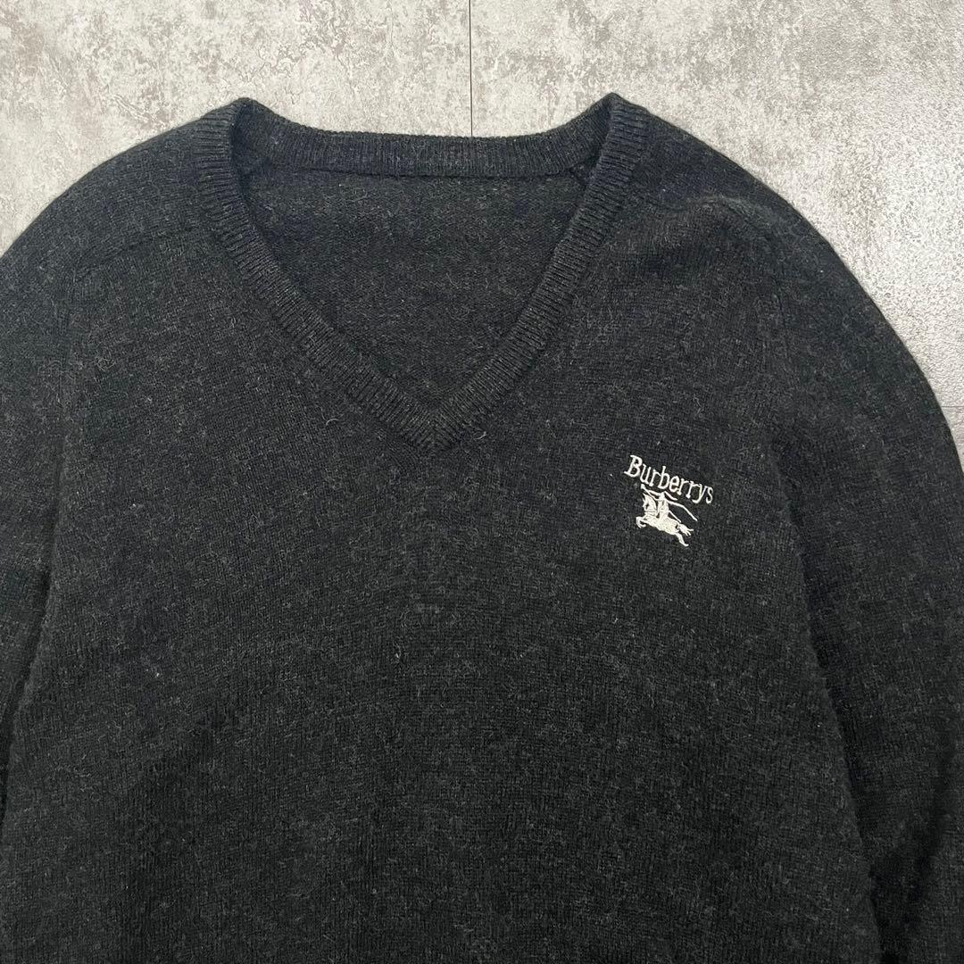 Burberrys バーバリーズ Vネック ウール ニット スコットランド製