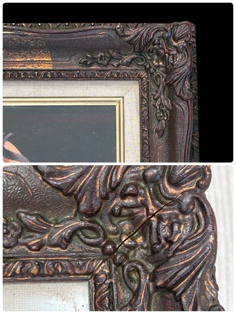 【真作】谷崎勉 油彩 6号 裸婦 元青龍社構成員 油彩 直筆サイン　-292-