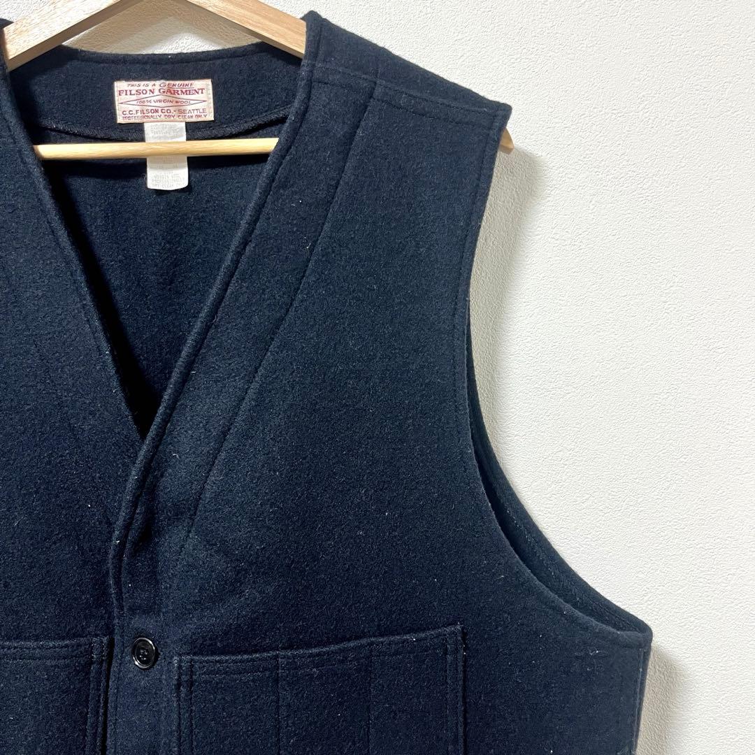 《FILSON》MACKINAW WOOL VEST NAVY 48