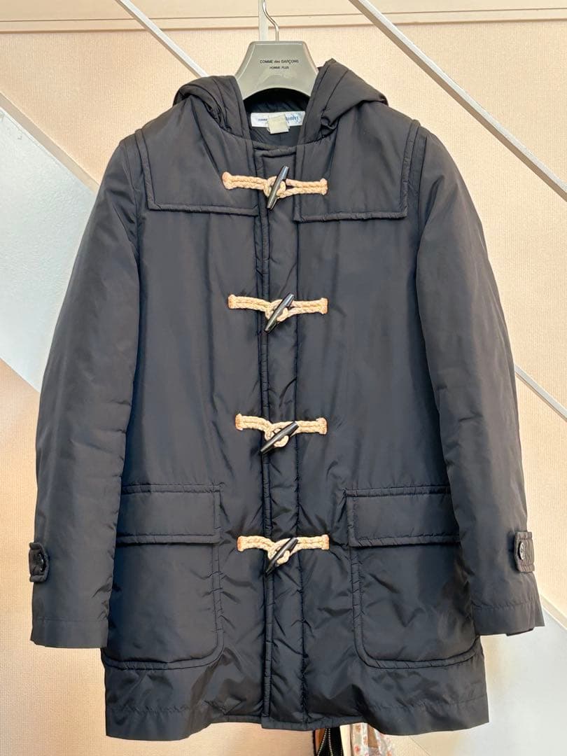 ［美品］COMME des GARÇONS SHIRT ダッフルコート Ｓ　BK COMME des GARCONS SHIRT コムデギャルソン シャツCOMME ウール縮絨