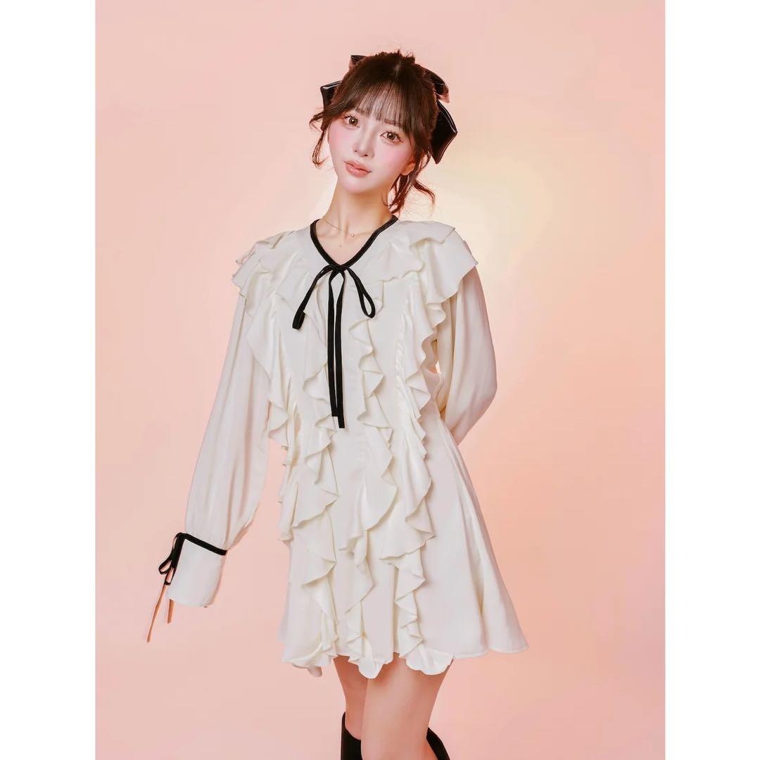 Darich ダブルフリルミニワンピース ダブルフリルミニワンピース – Darich (ダーリッチ)