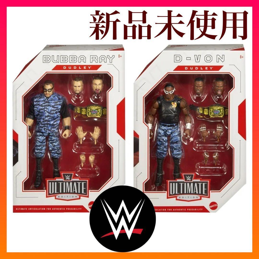 新品未使用】WWE 公式 ダッドリーズ ベルト付 フィギュア マテル 海外