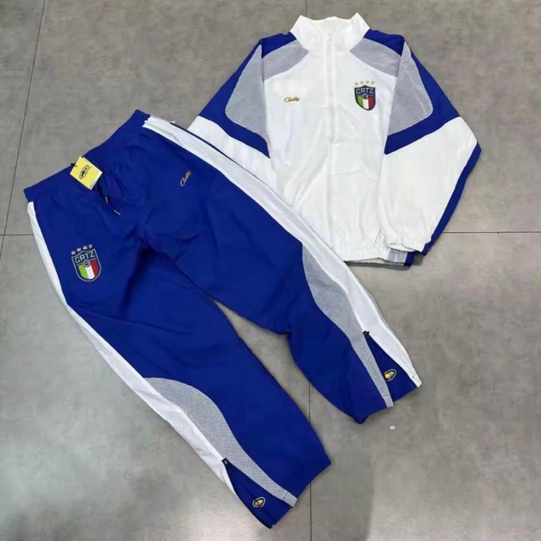 即日発送 corteiz セットアップ ナイロン コーテイズ ブルー M - メルカリ