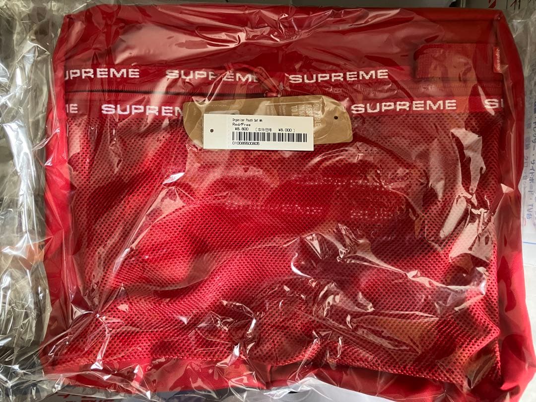 バッグ Supreme FW22 Organizer Pouch Set \"Red\"