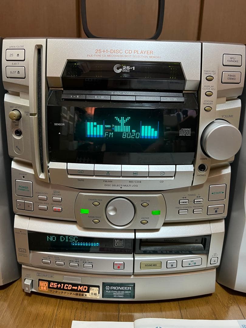 美品☆パイオニア X-MDJ6 ミニコンポMD.CD.カセット u938 - メルカリ