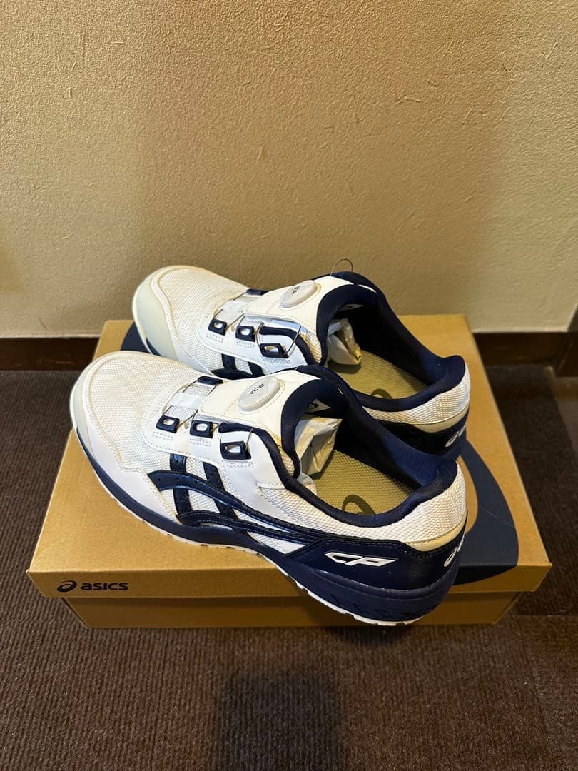 アシックス 安全靴 ウィンジョブ 【27.5cm】白CP209 BOA