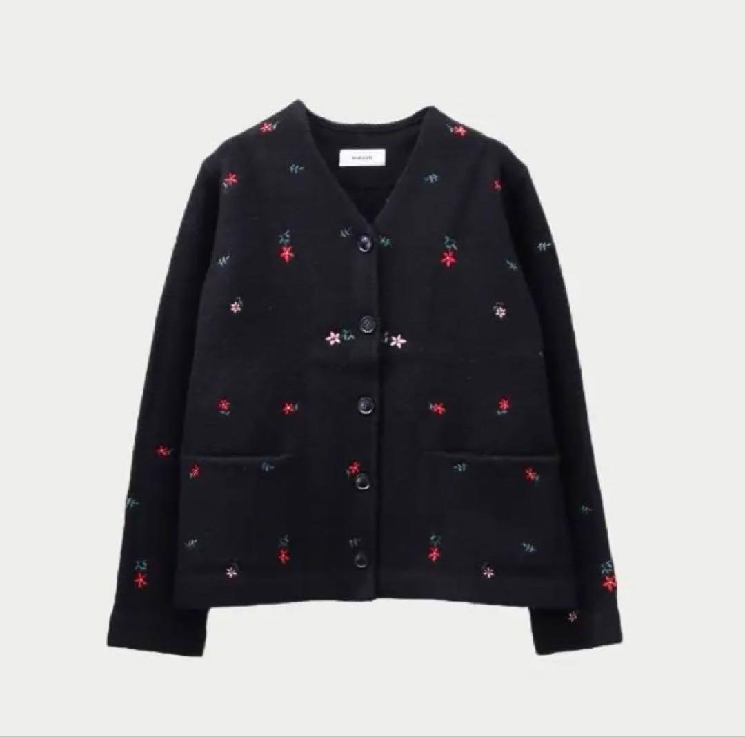 新品タグ付】MACHATT マチャット 刺繍 ウール ジャケット カーディガン