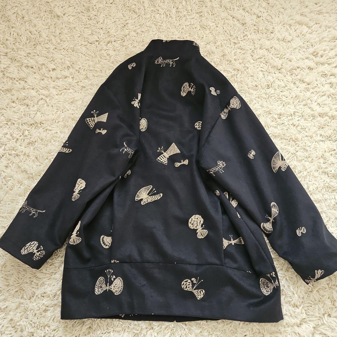 スーパーハッカ フィーユ 保坂優子さん 刺繍 ウール混コート - メルカリ