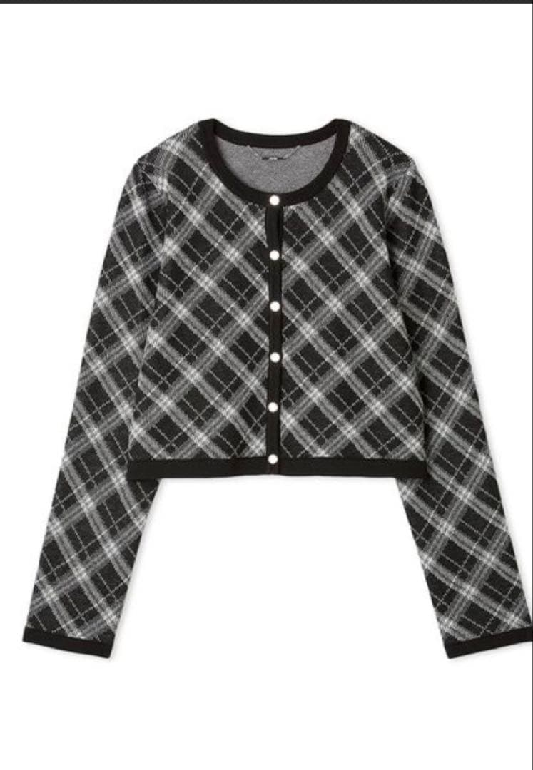 【タグ付き新品】セルフォード　チェックジャガードカーディガン　CELFORD チェックジャカードカーディガン(ニットプルオーバー)｜TOPS（トップス