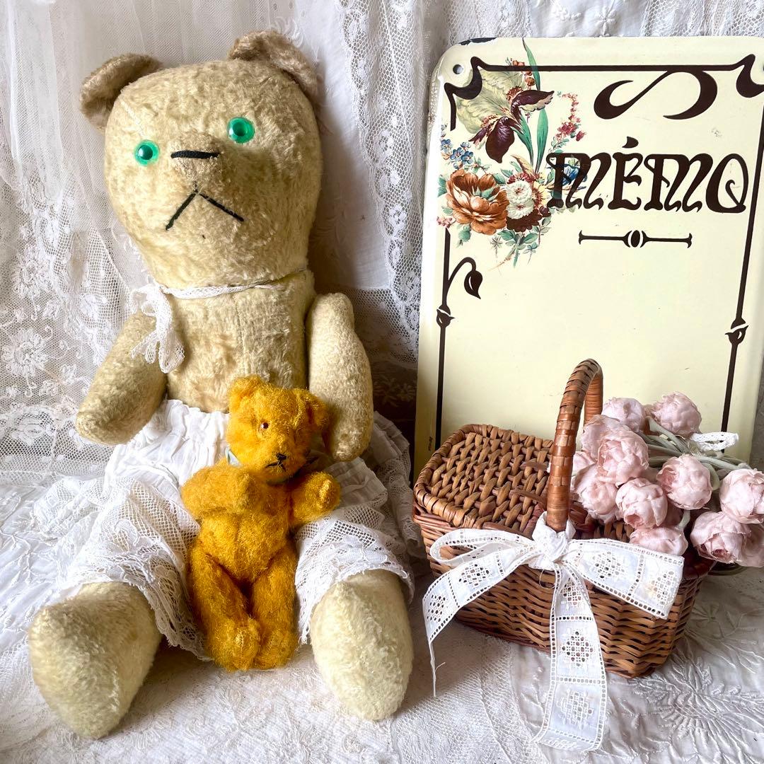 mois様専用☆2点おまとめ スクエアドールパニエ フランスアンティーク&布花