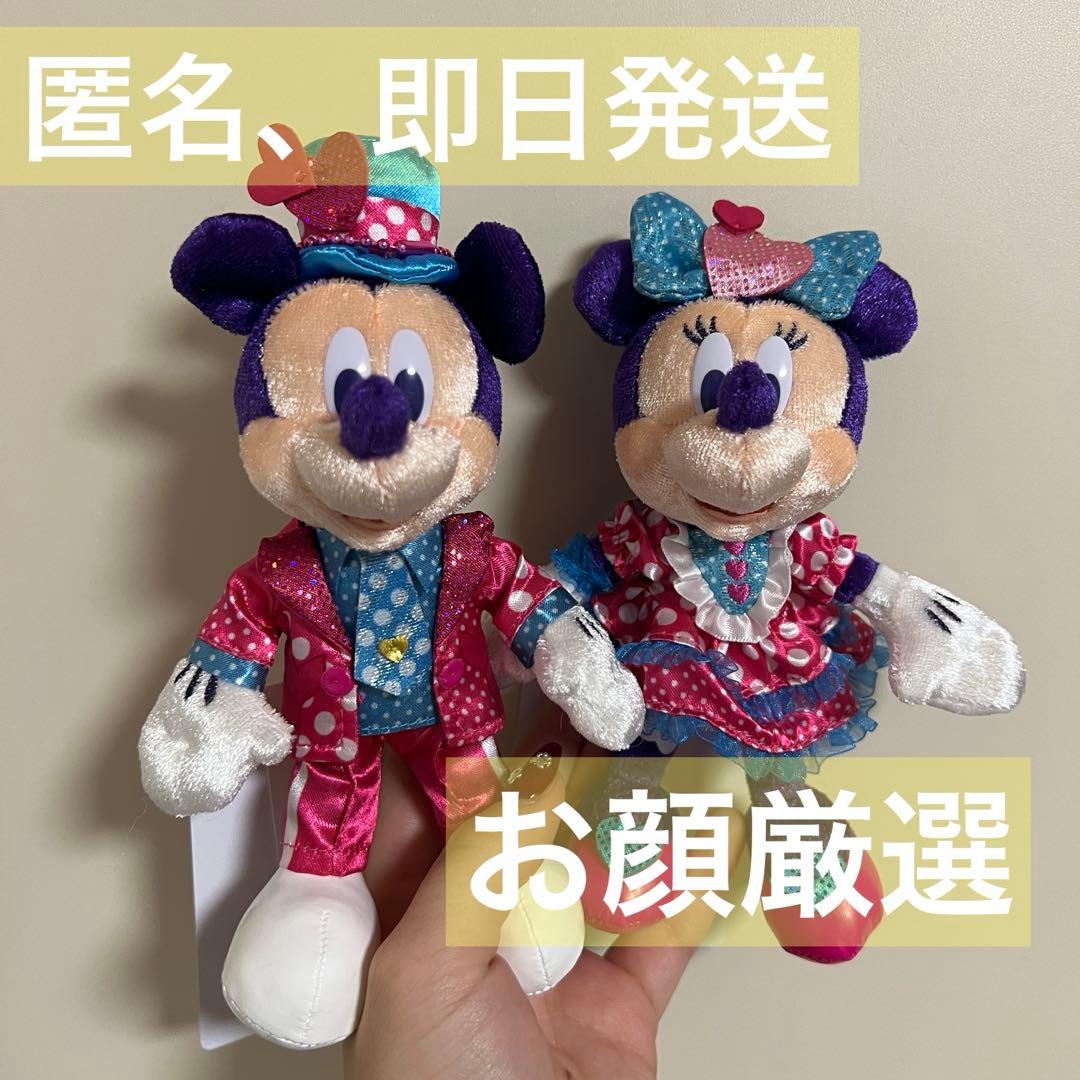 ディズニー パルパルーザ ミニー ミッキー ぬいぐるみバッジ ぬいば