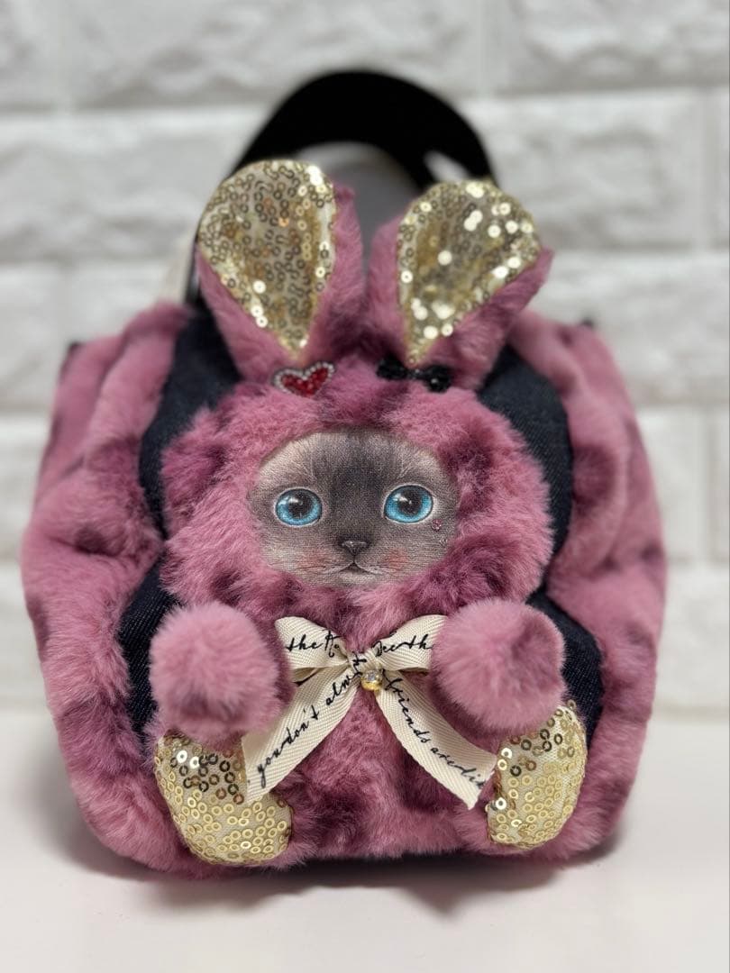 そ*2様 コヤンイサムチョン　ハンドメイド　ファーミニバッグ　ヒョウ柄　クラウデ コヤンイサムチョン クムちゃん レオパードファーバック - メルカリ