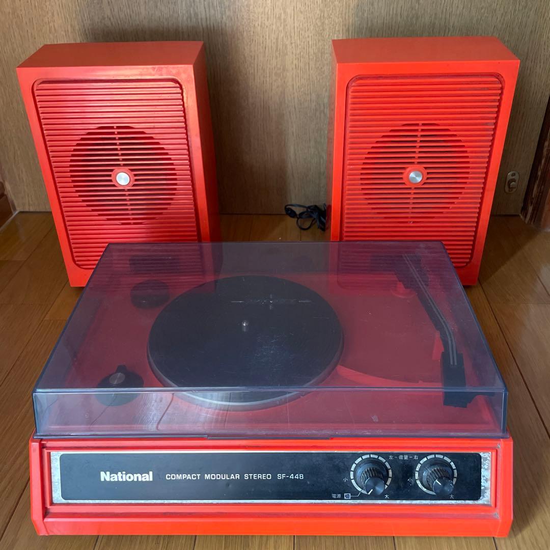National】 SF-448 レコードプレーヤー 交換針付き - メルカリ