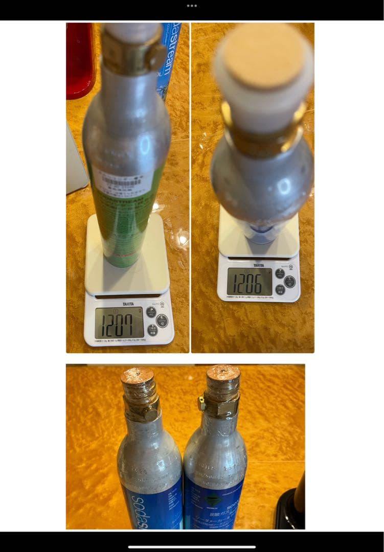 ソーダストリーム ジェネシス(ホワイト) 満タンガスシリンダー2本