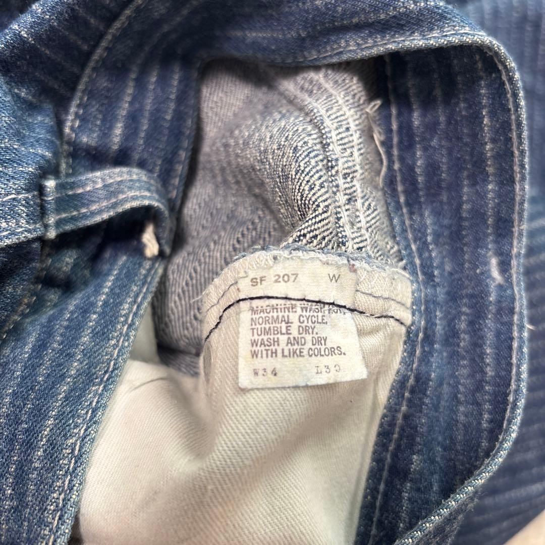 希少 80s USA製 Levi's 501 ストライプ 34×30 インディゴ - メルカリ