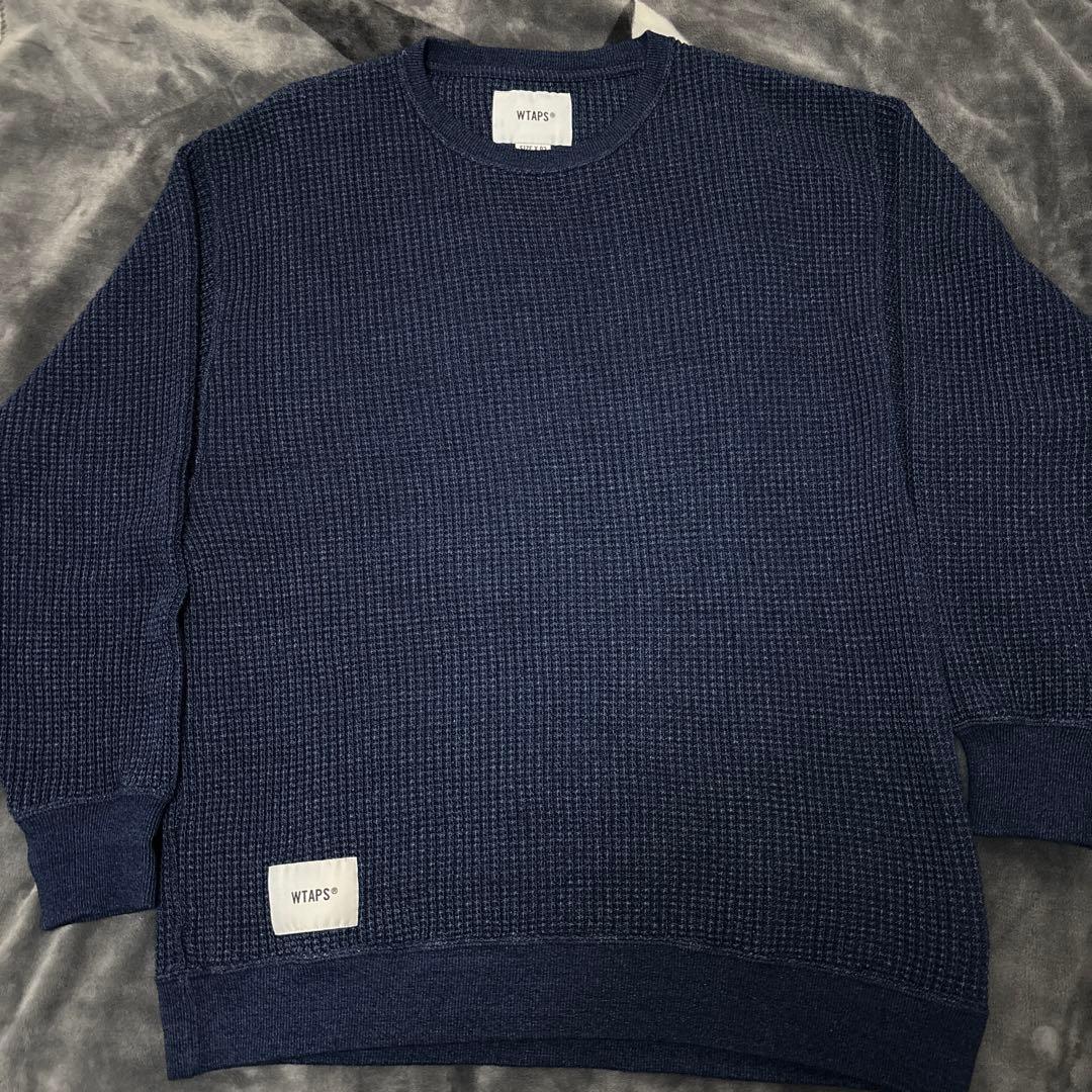 WTAPS ダブルタップス ワッフルインディゴニット221ATDT-CSM01 - メルカリ