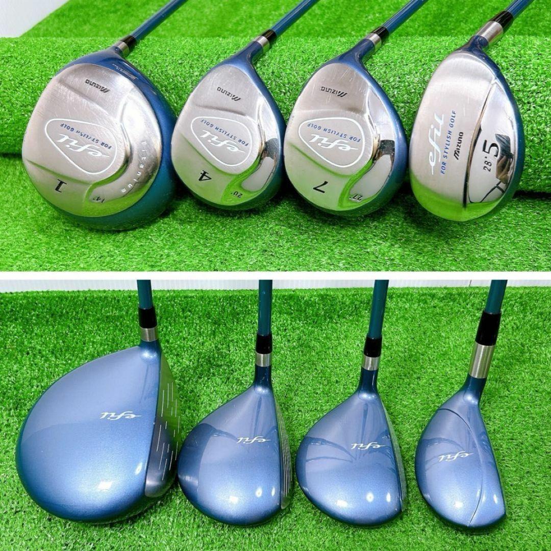 良品 ミズノ efil エフィル レディースクラブセット 10本 初心者 女性L