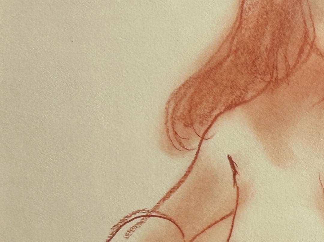 古沢岩美「裸婦」ヌード パステル画 銀座　ヤタヤシール 真作保証