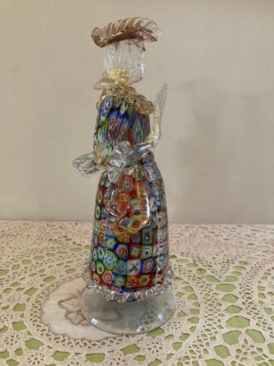 ベネチアンガラス人形Murano（ムラーノ）2体セット ベネチアンガラス