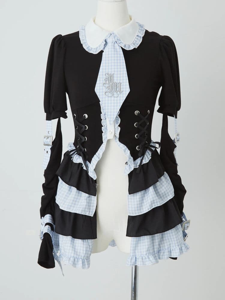 Jamie エーエヌケー ジャパニーズ制服ティアードTOPS サイズ M ブルー