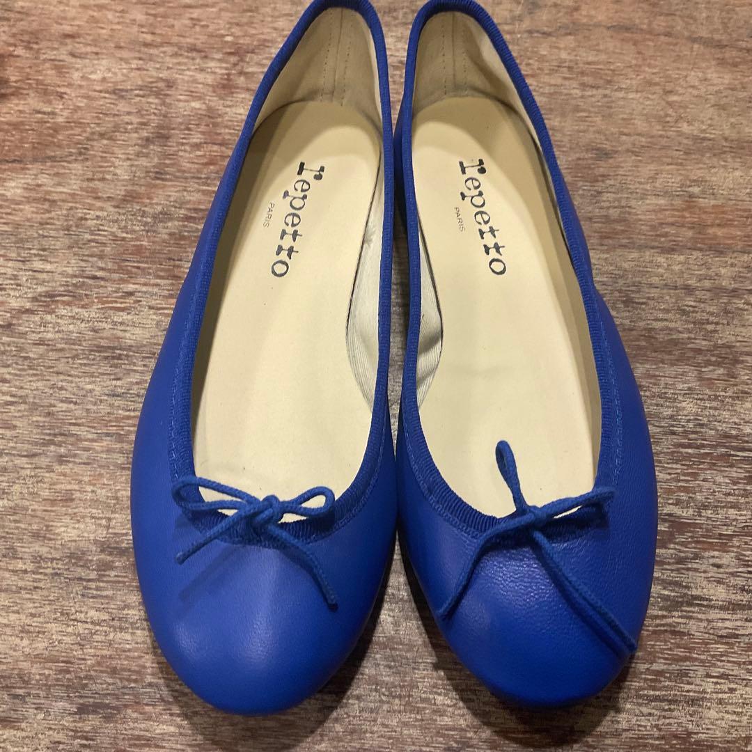 極美品！レペット バレエシューズ リボン ペタ靴 フラットシューズ 35