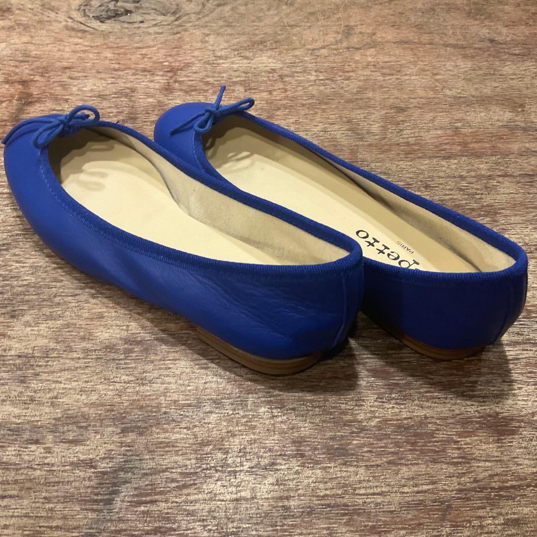 極美品！レペット バレエシューズ リボン ペタ靴 フラットシューズ 35