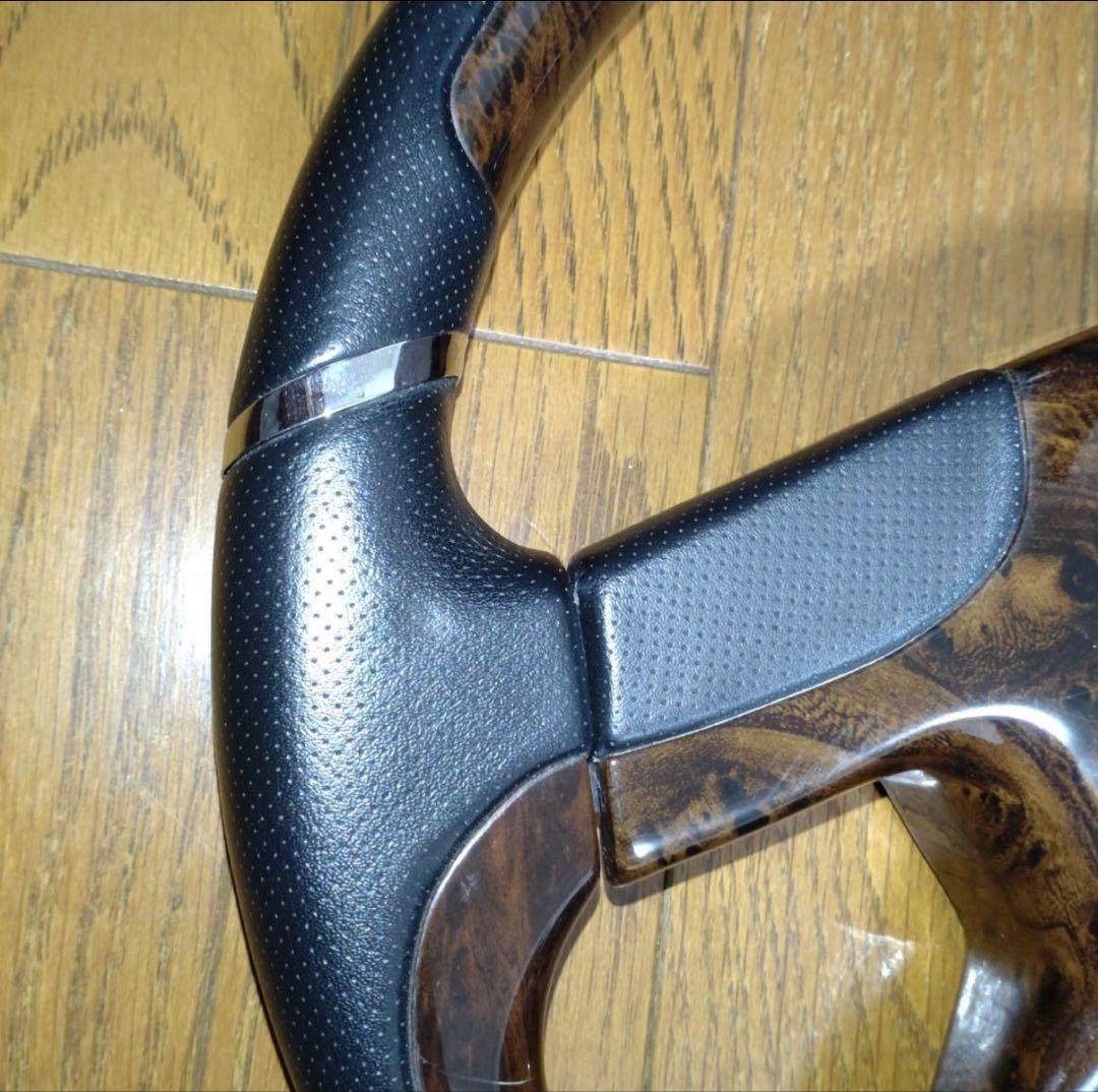 美品 ファブレス ウッドコンビステアリング - メルカリ
