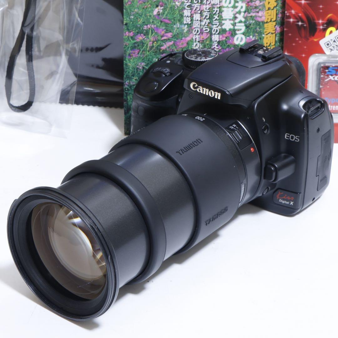 ☆スマホに送れる一眼レフ☆WiFi&望遠☆ キャノン EOS Kiss Xセット