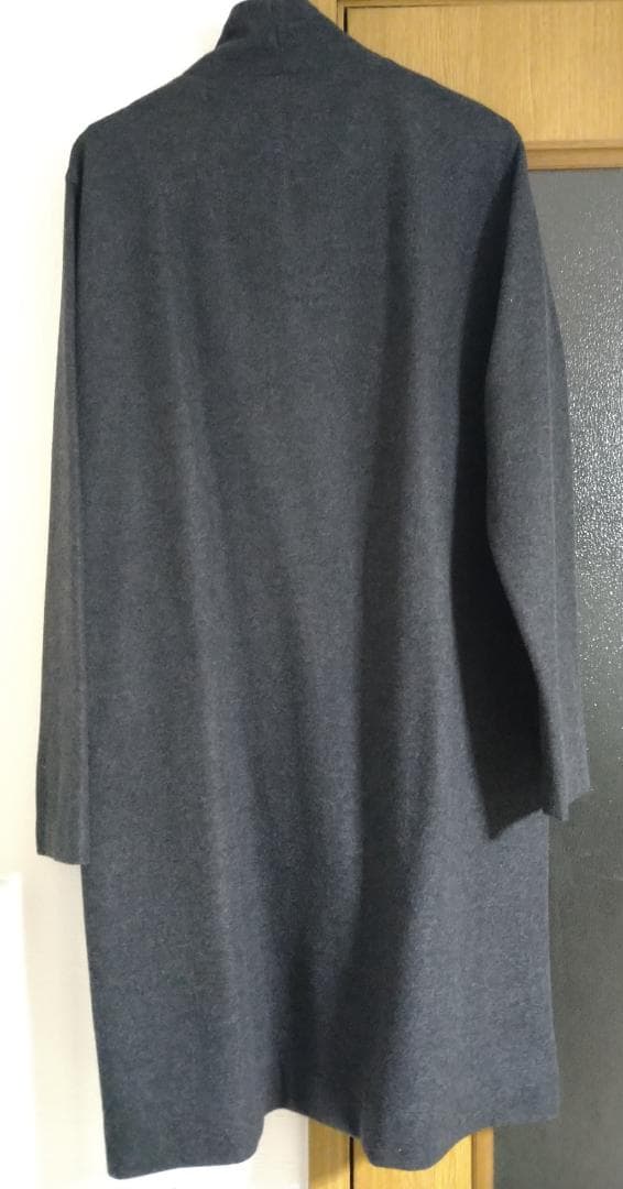 no control air ウールノーカラーコート グレー M ネストローブ - メルカリ