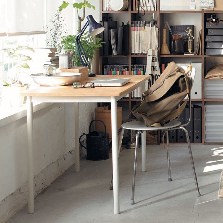 無印良品システムデスク‧オーク材天板‧幅150cm - メルカリ