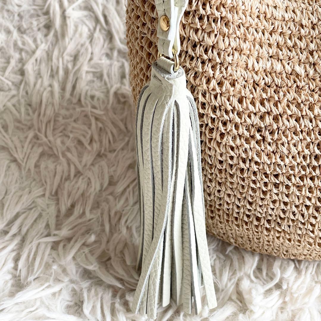 未使用級 ヴィオラドーロ 2WAYワンショルダーバッグ かごバッグ