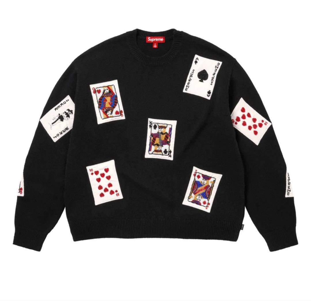 Supreme Beaded Cards Sweater - メルカリ