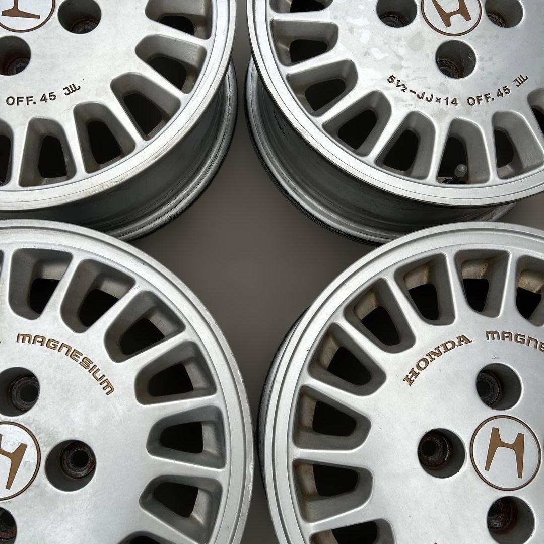 希少当時物☆ホンダ純正オプション14インチマグネシウム 4本 ワン