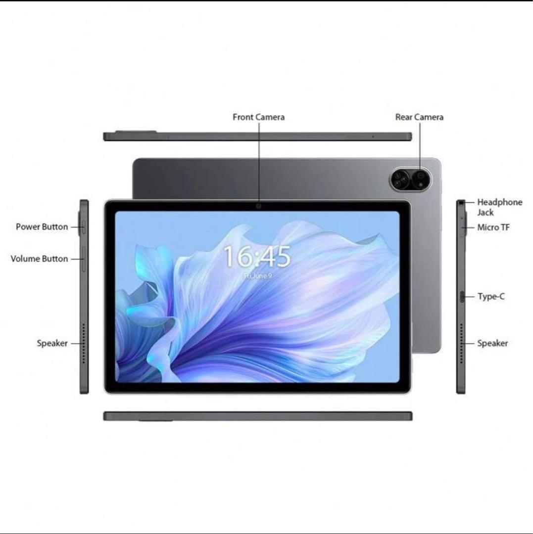 TYD タブレット Android 15 10.1inch 24GB/256GB