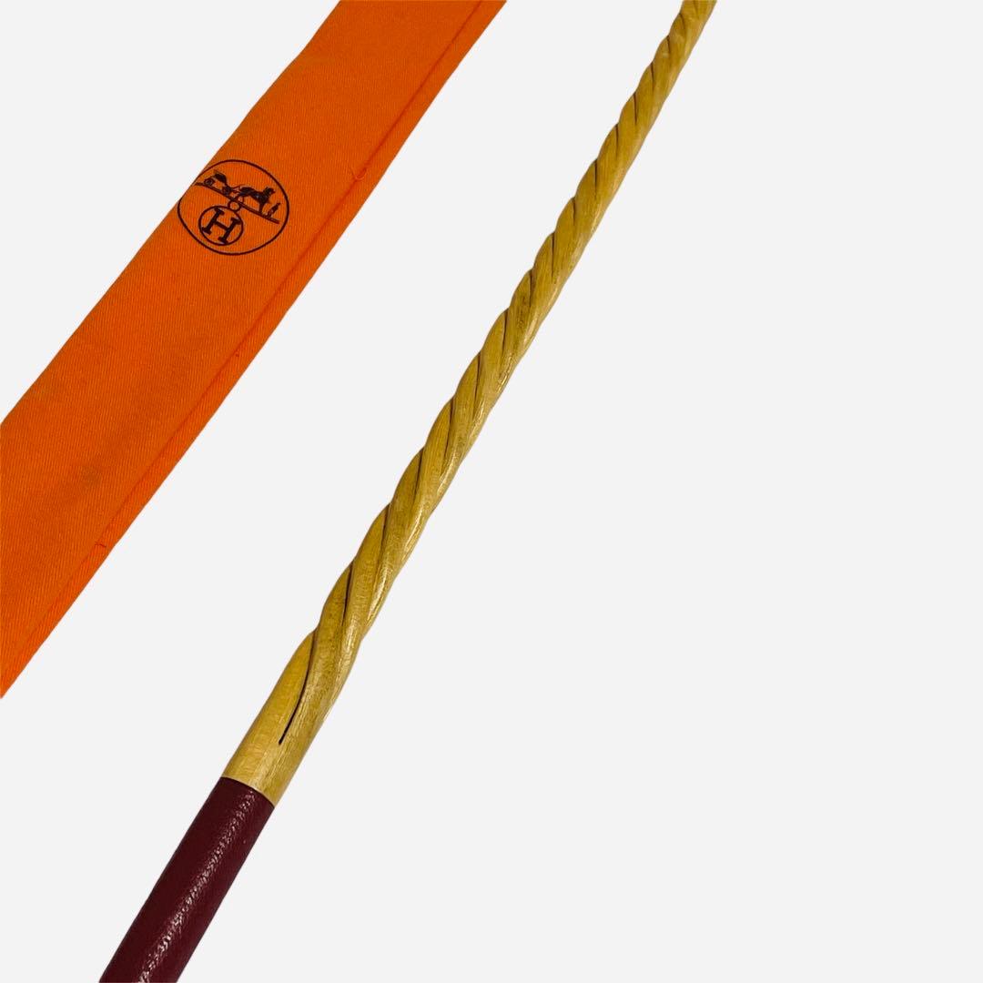 HERMES】エルメス クラヴァッシュ 鞭 短鞭 馬具 ウッド×ヴォーエプソン