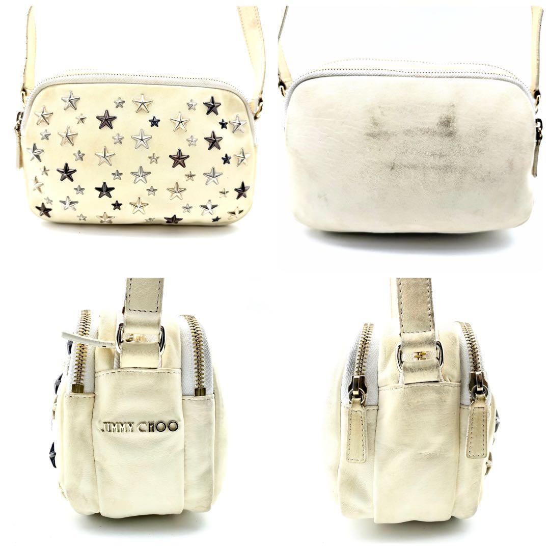 jimmy choo ショルダーバッグ スタースタッズ ナッパレザー 斜め掛け