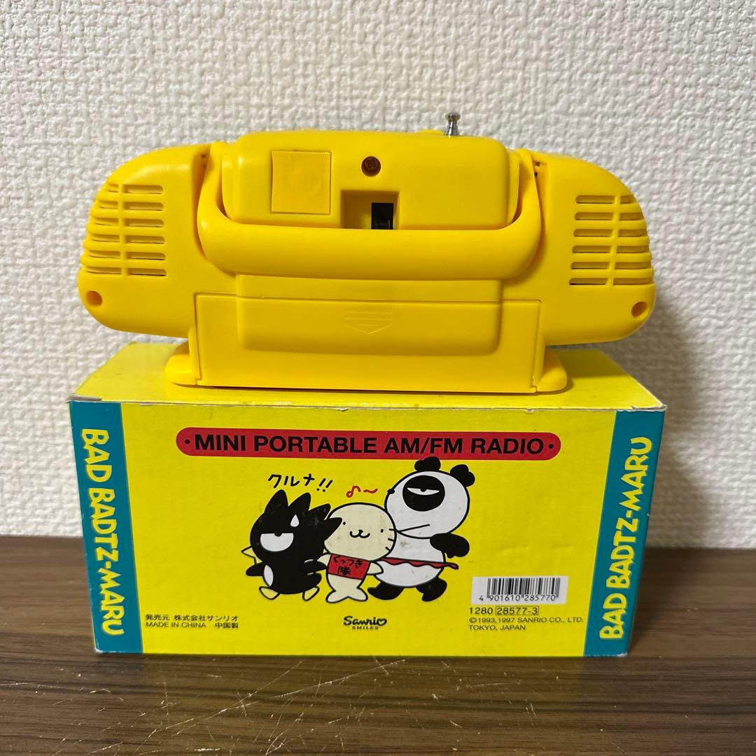 希少・1997年】 サンリオ バッドばつ丸 ミニポータブル AM/FM ラジオ