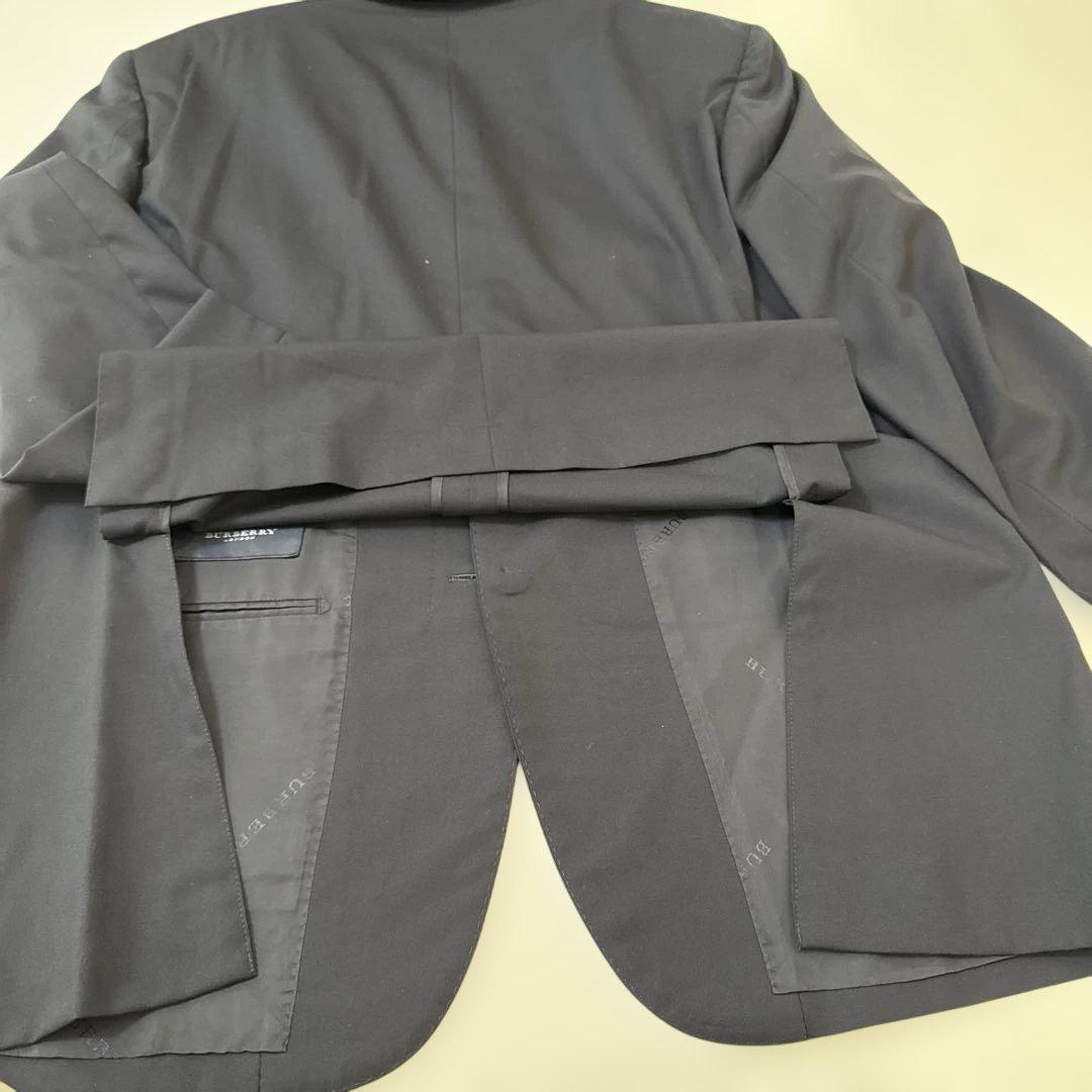 BURBERRYネイビー お受験 七五三 卒業 メンズスーツ ウールBB6