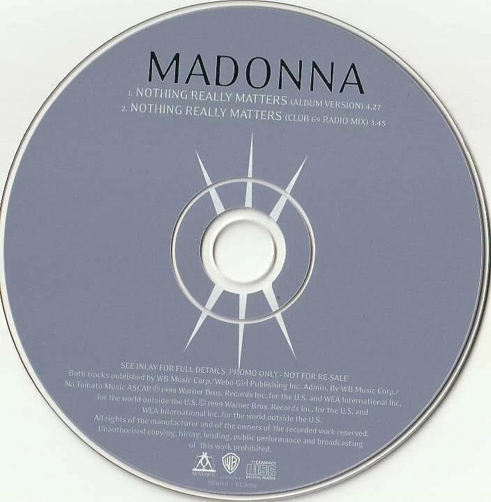 MADONNA NOTHING REALLY MATTERS ドイツ盤 貴重CD - メルカリ