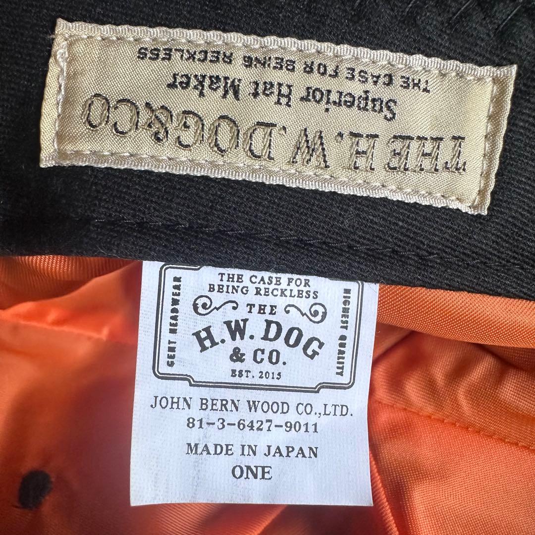 帽子 THE H.W.DOG&CO. MA-1 ROLL CAP Black