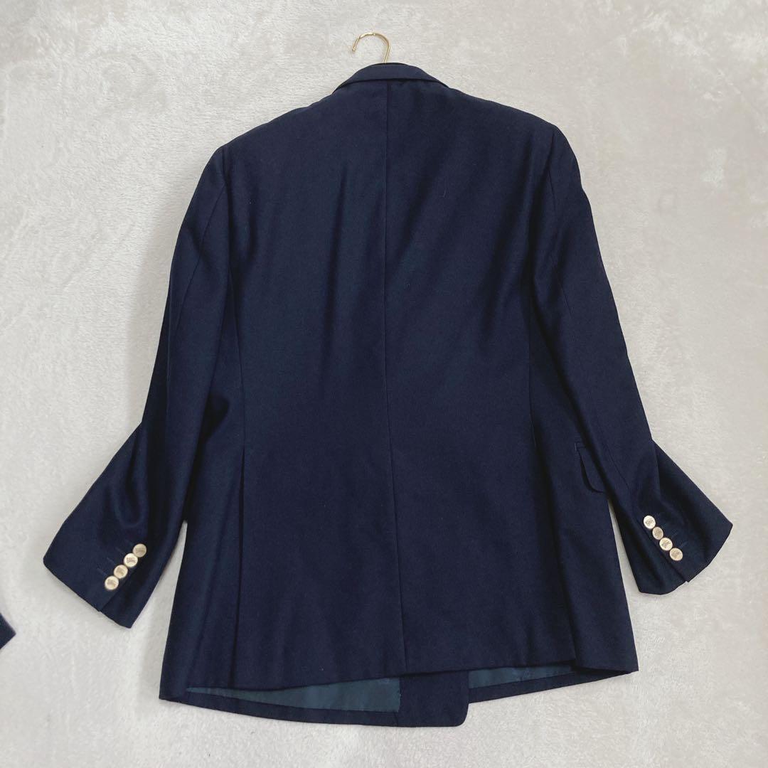 希少】バーバリーズ セットアップ ネイビー 紺ブレ 金ボタン ダブル