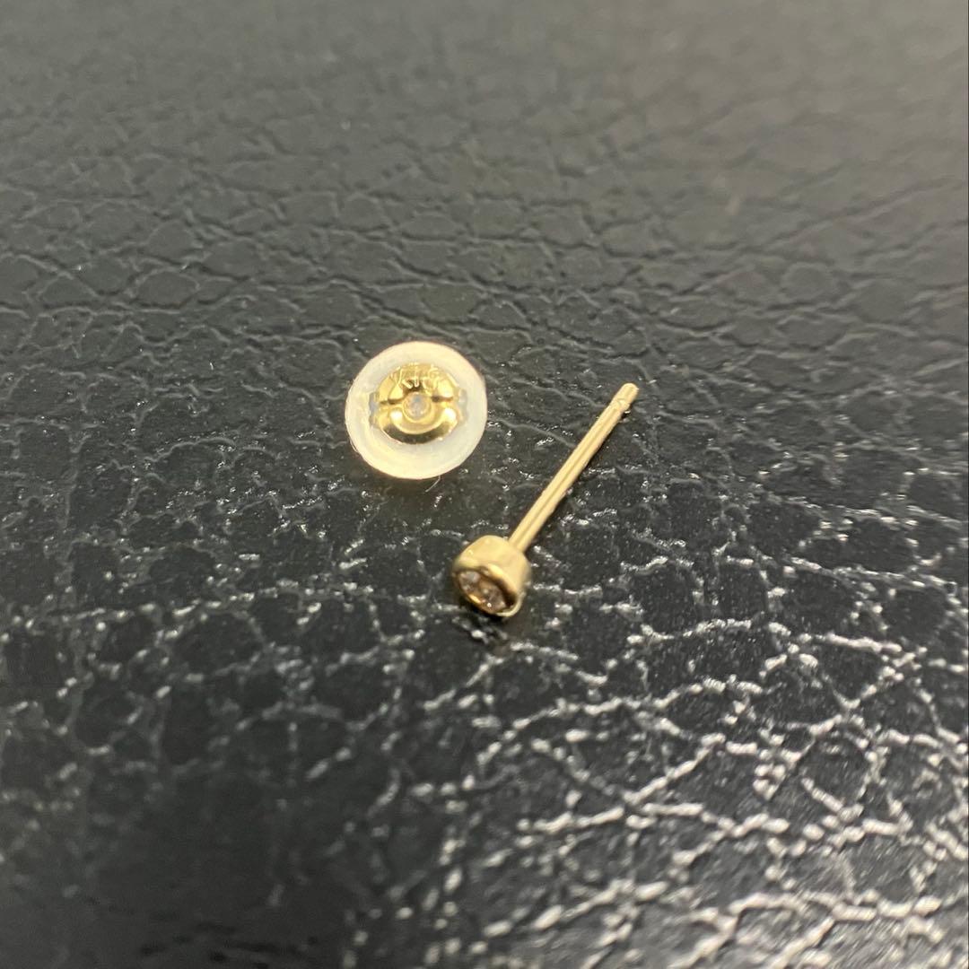 専用◆未使用品◆ メサンジュ K18 片耳ピアス ダイヤモンド 0.025ct