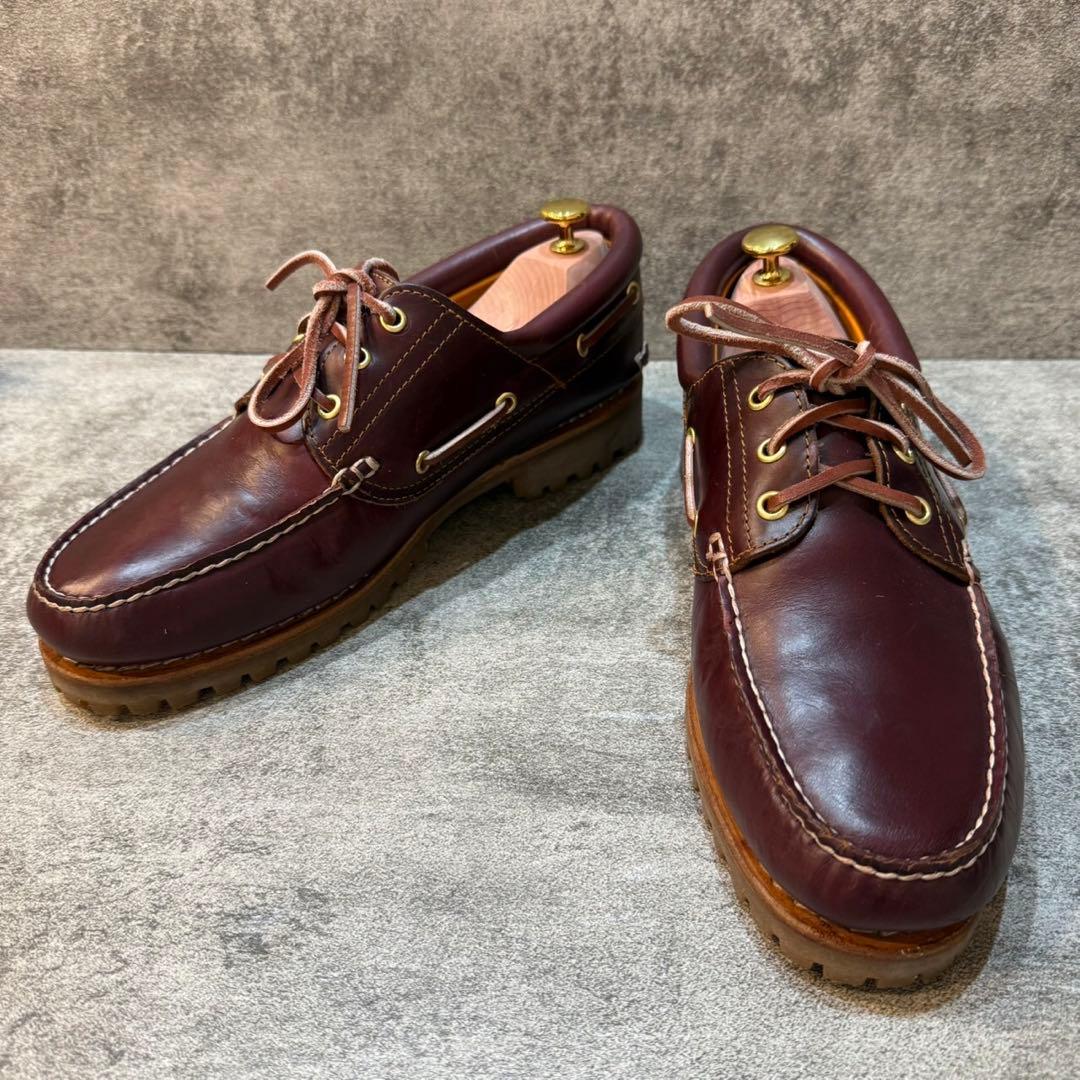 【定番】ティンバーランド デッキシューズ 3eye クラシック バーガンディ 定番】スリーアイ(3eye) クラシックラグ メンズ（モカシン/デッキ